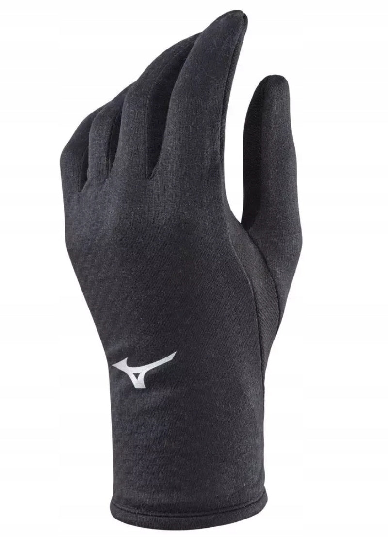 Laufhandschuhe für Herren Mizuno Breath Thermo 67BK265C-09, schwarz 