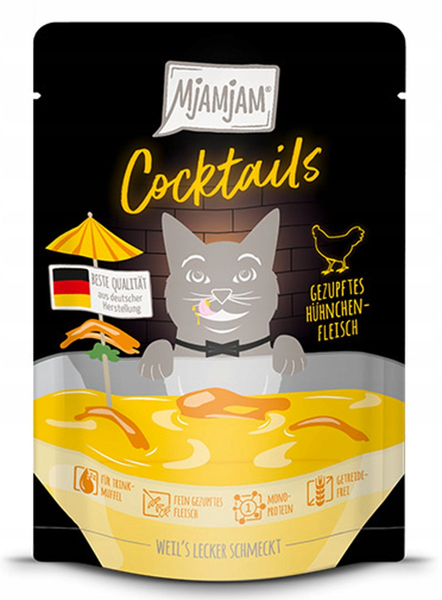 Mjamjam Coctails jerky chicken cat soup 40g