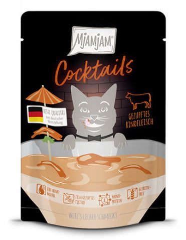 Mjamjam Coctails pulled beef cat soup 40g Brand Mjamjam