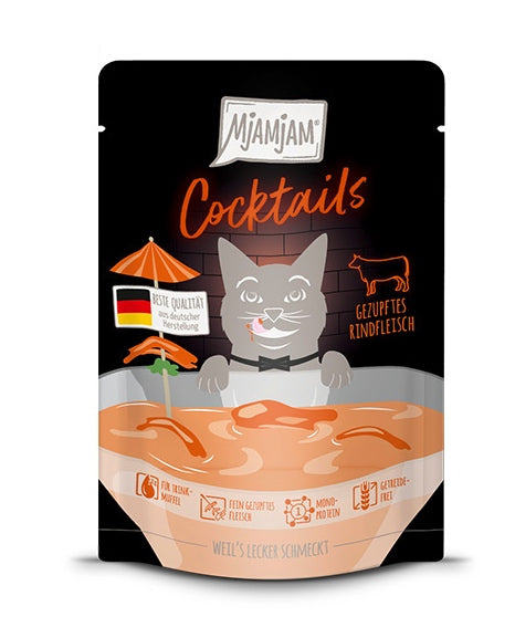 Mjamjam Coctails pulled beef cat soup 40g