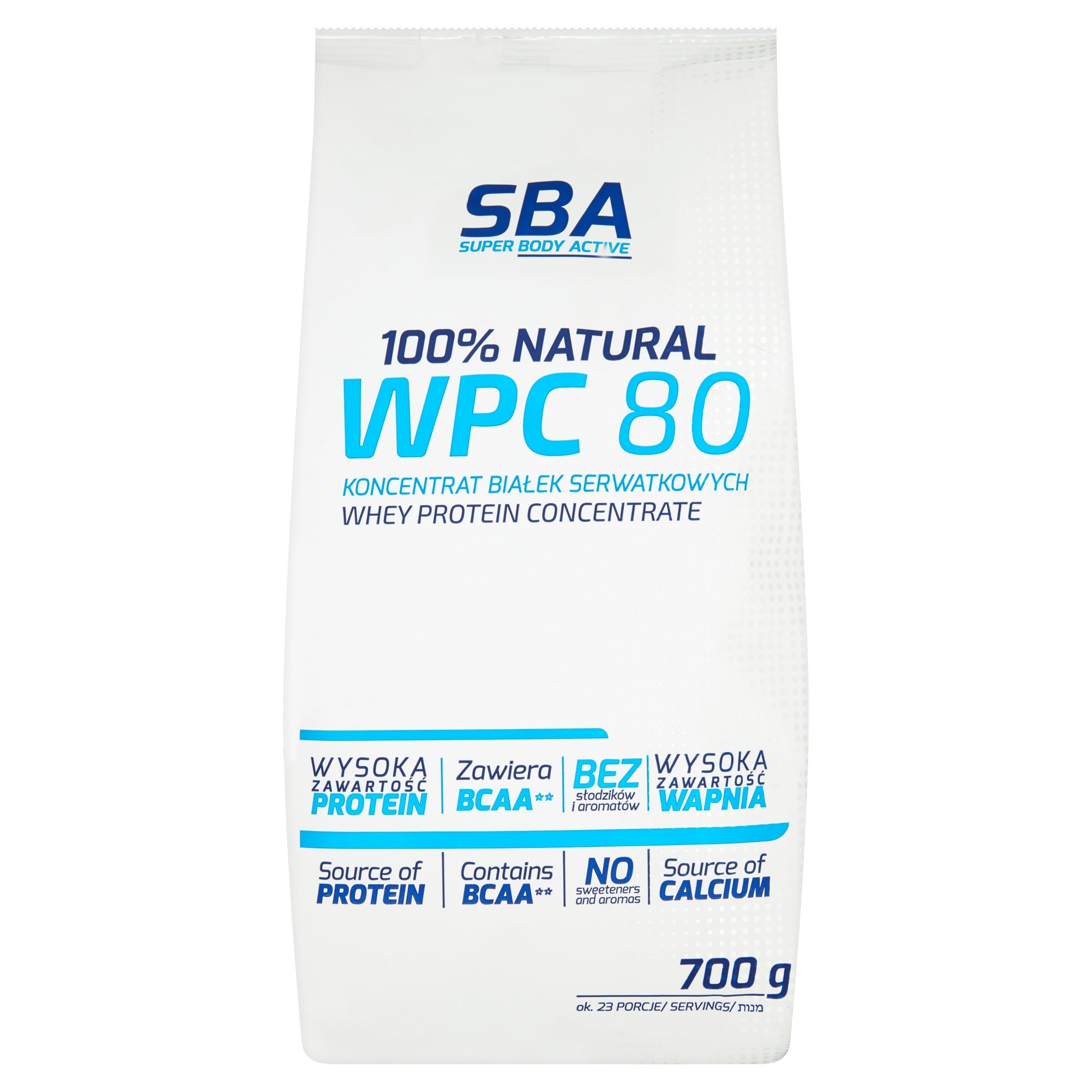 Mlekovita Protein Conditioner 700g WPC Protein Concentrate 80 Natural Flavour Packaging status original