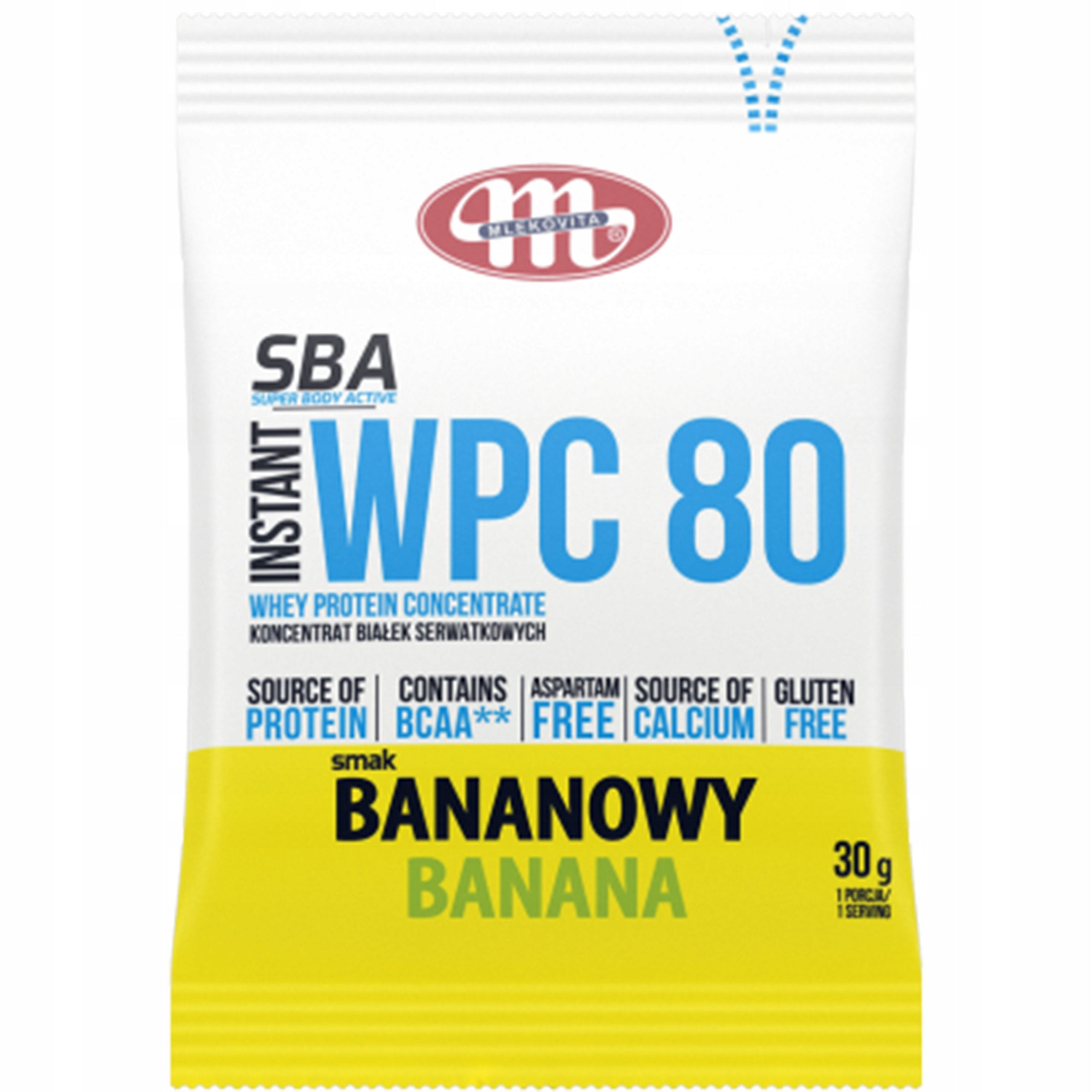 Mlekovita protein supplement 30g protein concentrate WPC 80 banana flavor