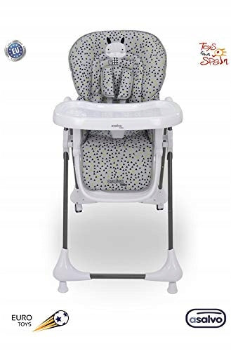 Mobile Adjustable Feeding Chair, Grey Rabbit Brand Asalvo