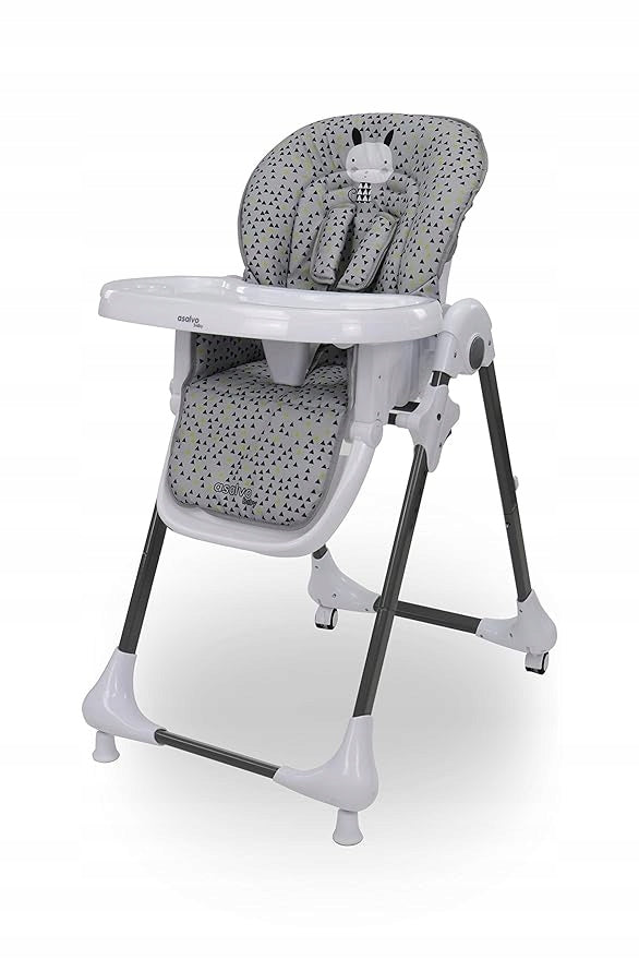 Mobile Adjustable Feeding Chair, Grey Rabbit