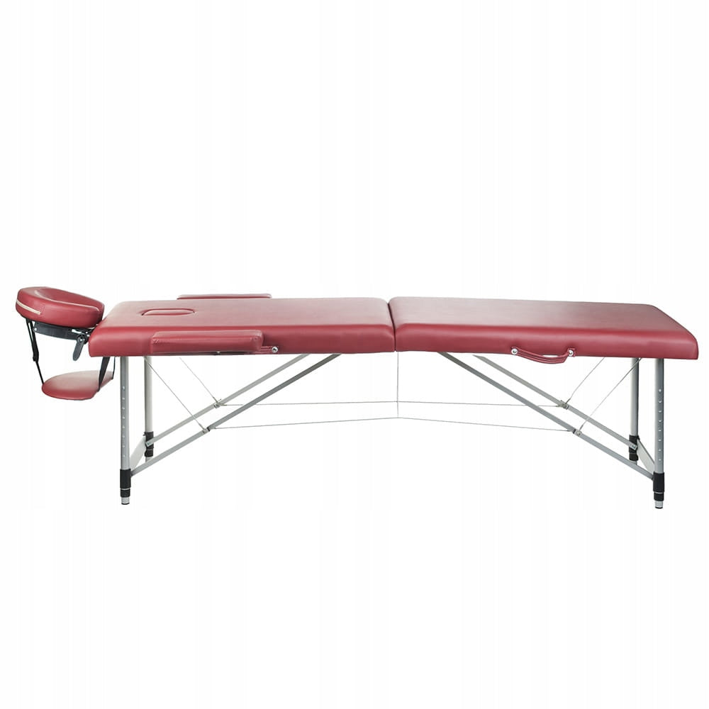 Mobile Folding Massage and Rehabilitation Table BS-723 Burgundy Color red
