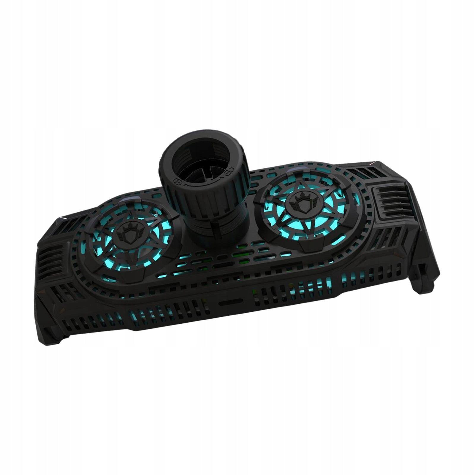Mobile Phone Radiator with Holder Dual Fans Retractable Heatsink Cell Black Power 1 W