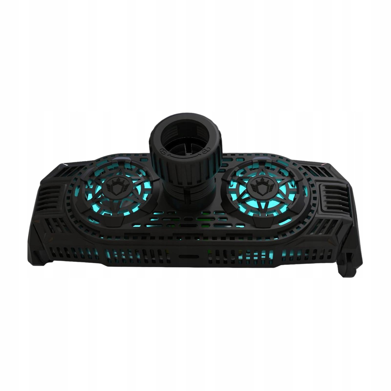 Mobile Phone Radiator with Holder Dual Fans Retractable Heatsink Cell Black