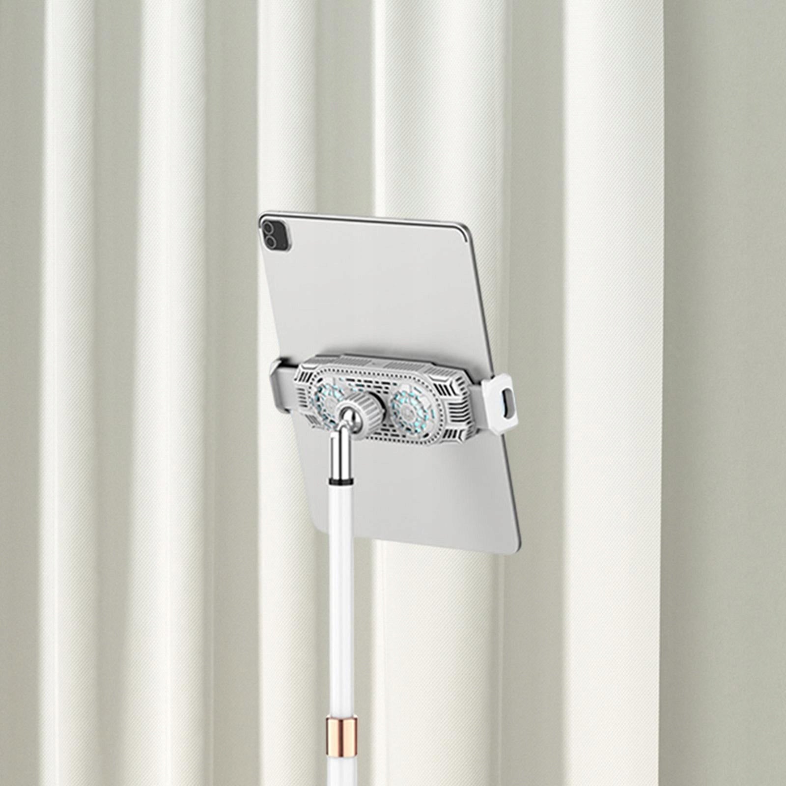 Mobile Phone Radiator with Holder Dual Fans Retractable Heatsink Cell White Manufacturer code 02368050104