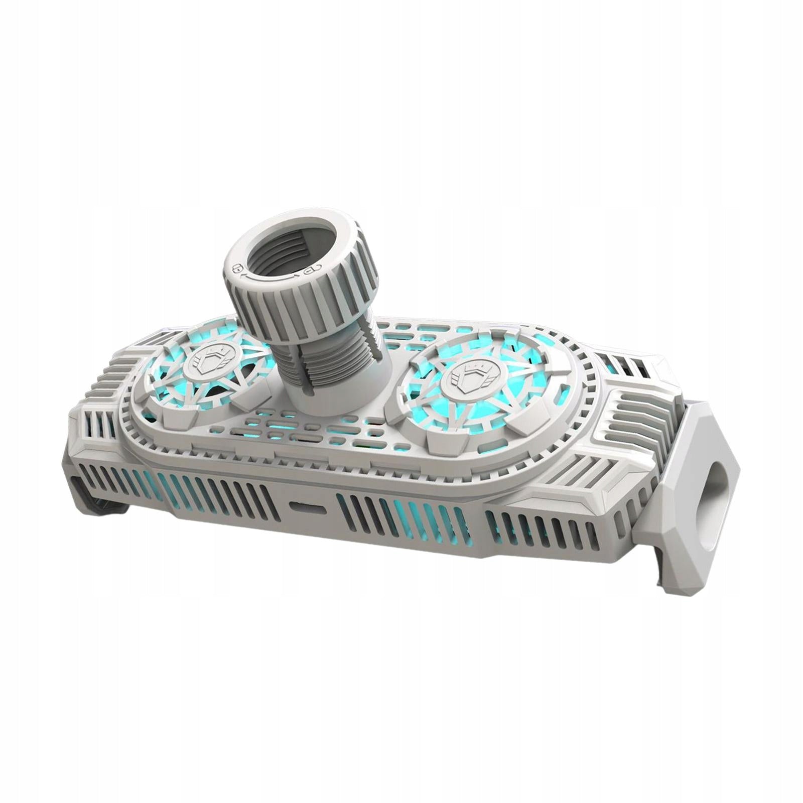 Mobile Phone Radiator with Holder Dual Fans Retractable Heatsink Cell White Model Heat Sink Cooling Fan Adjustable Stand Gaming