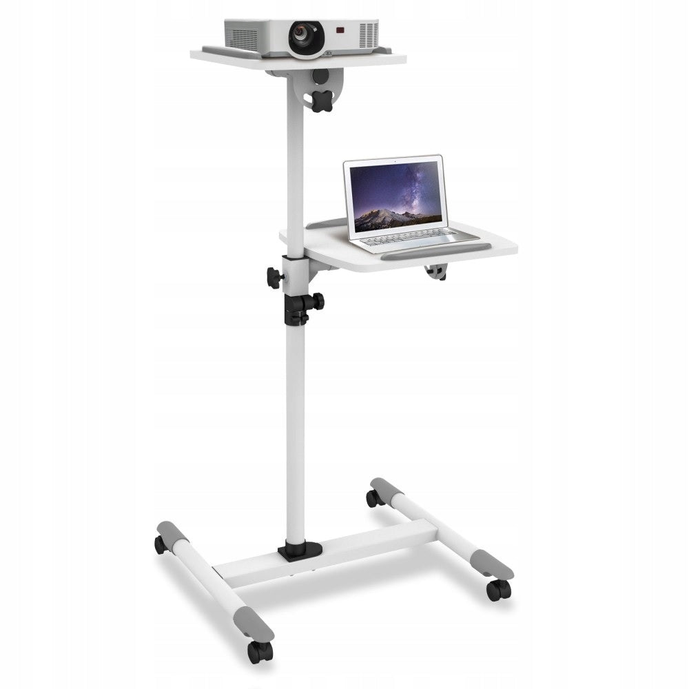 Mobile Presentation Table for Projector with Shelf High Techly