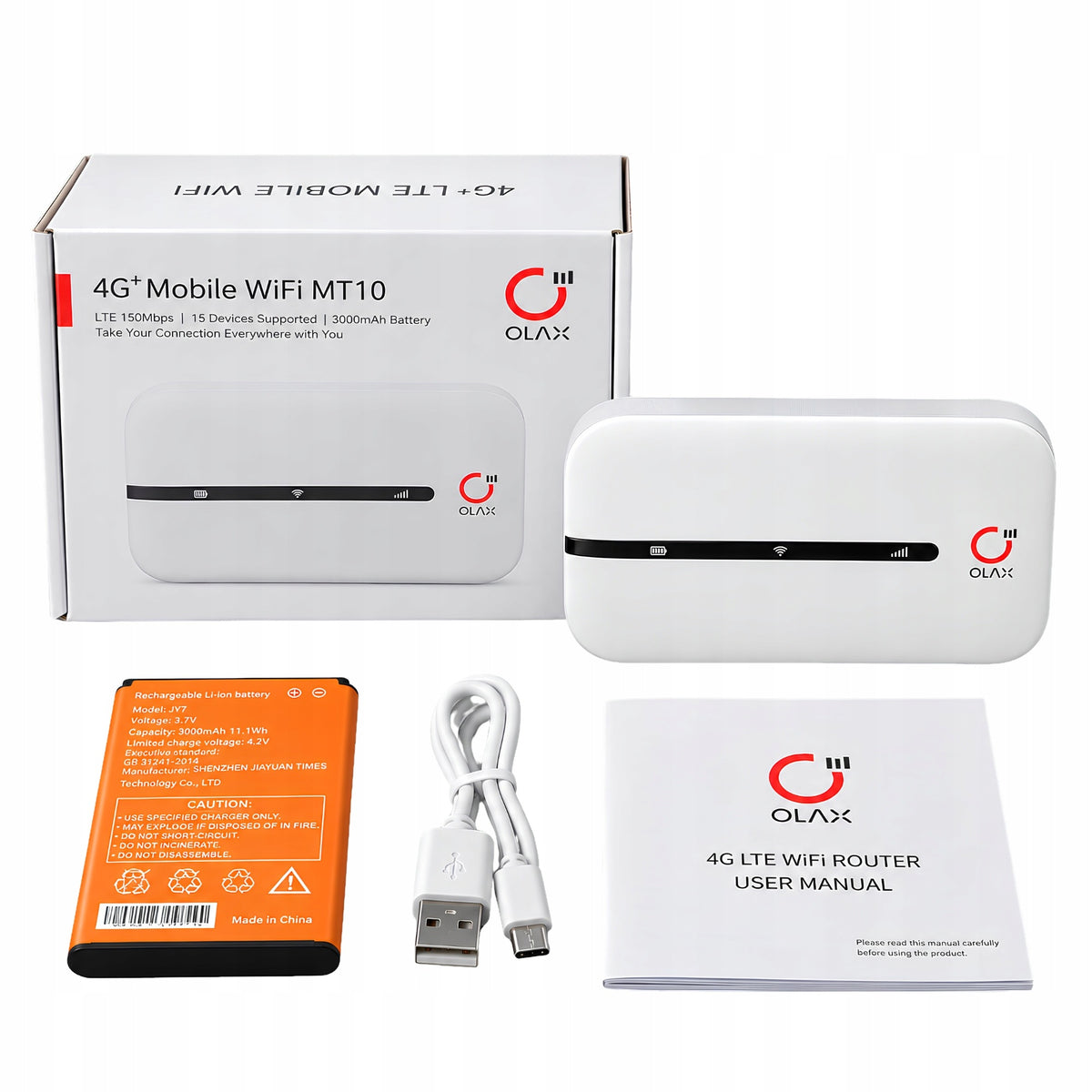 Mobile Router OLAX MT10 4G LTE 150Mbps WiFi SIM 3000mAh Hotspot Packaging status original