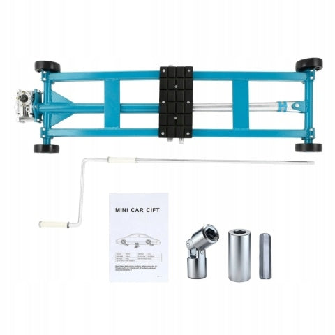 Mobile Scissor Lift 2500kg Adjustable 11-48cm Workshop Steel