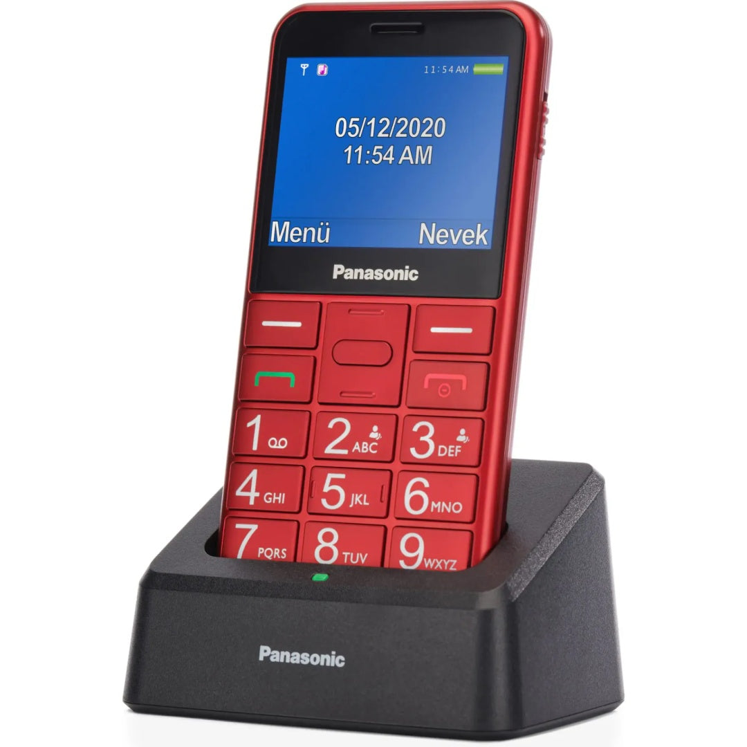 Mobile phone 2.4″ bright LED flashlight red Panasonic KX-TU155