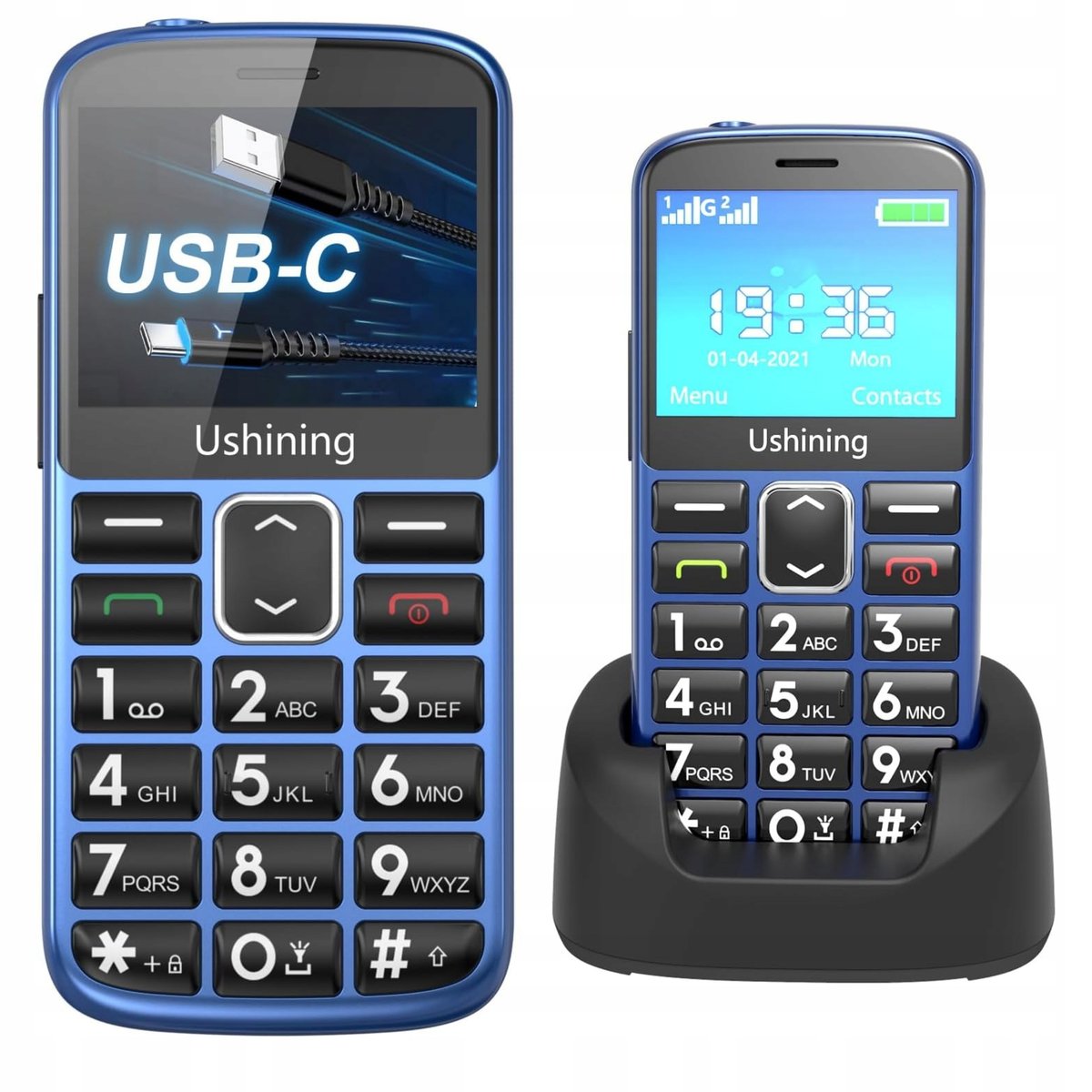 Mobile phone 360 Mobiles Vizza 32 MB / 32 MB 2G blue Manufacturer code SC21333213