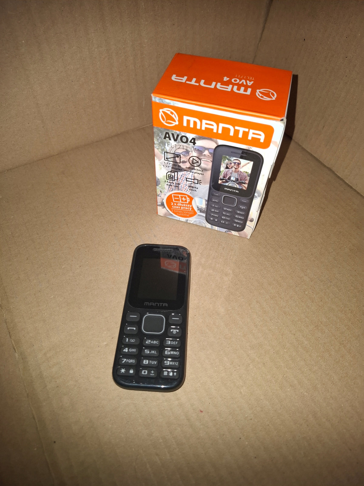 Mobile phone Manta Forto 8 MB / 12 MB 2G black