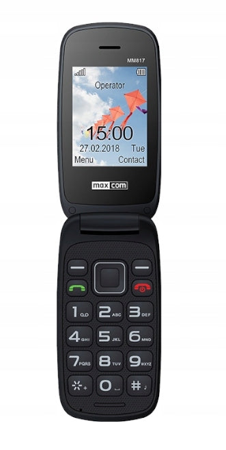 Mobile phone Maxcom MM817 4 MB / 4 MB red Manufacturer code MAXCOMMM817RED