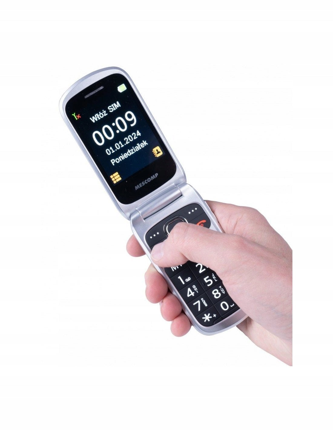 Mobile phone Mescomp MT-184 BRUNO 4G 4 MB / 2 MB 4G (LTE) grey Packaging status original