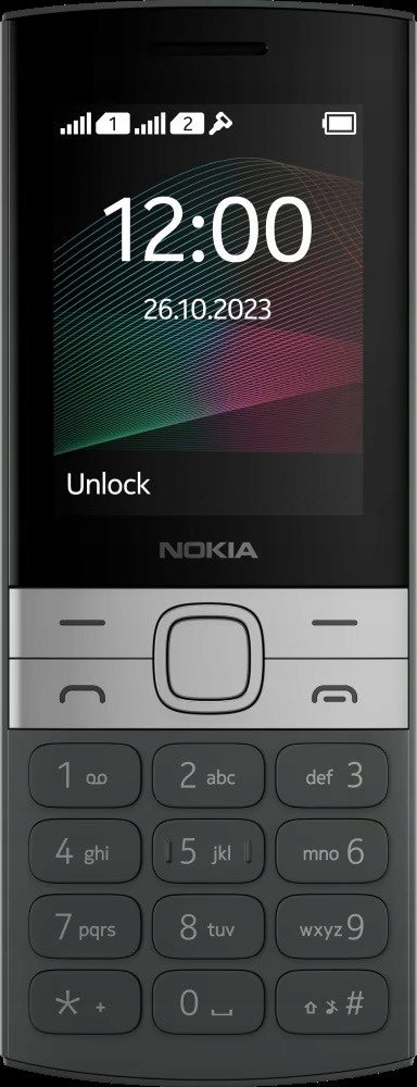 Mobile phone Nokia 150 2023 4 MB 2G black DUAL SIM Polish Manufacturer code TA-1582 DS PL BLACK