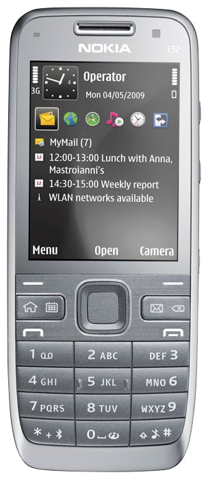 Mobile phone Nokia E52 4 MB / 128 MB 3G silver EAN (GTIN) 6438158191181