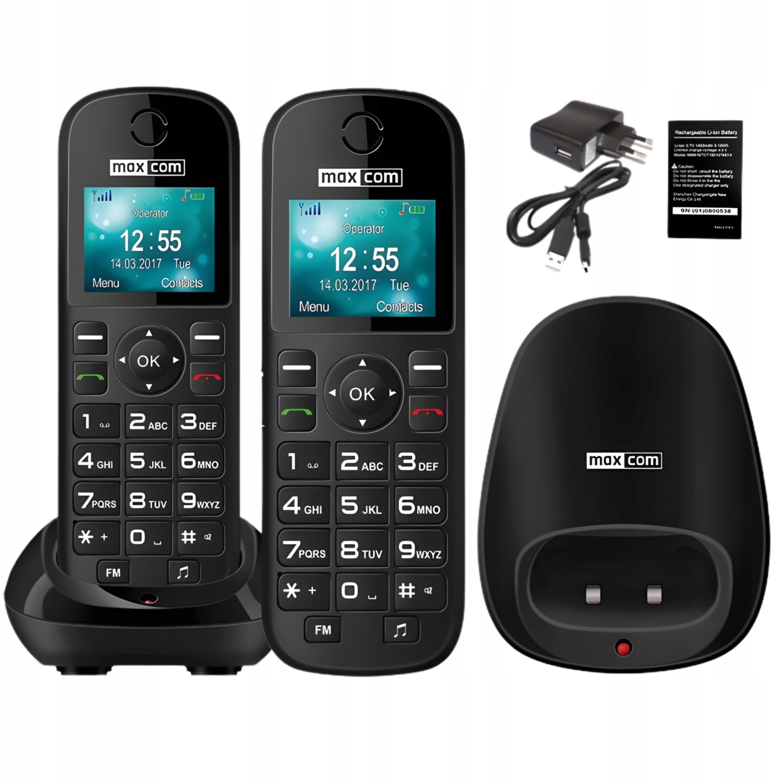Mobile phone for senior MAXCOM MM35 SE large keys font ,menuPL