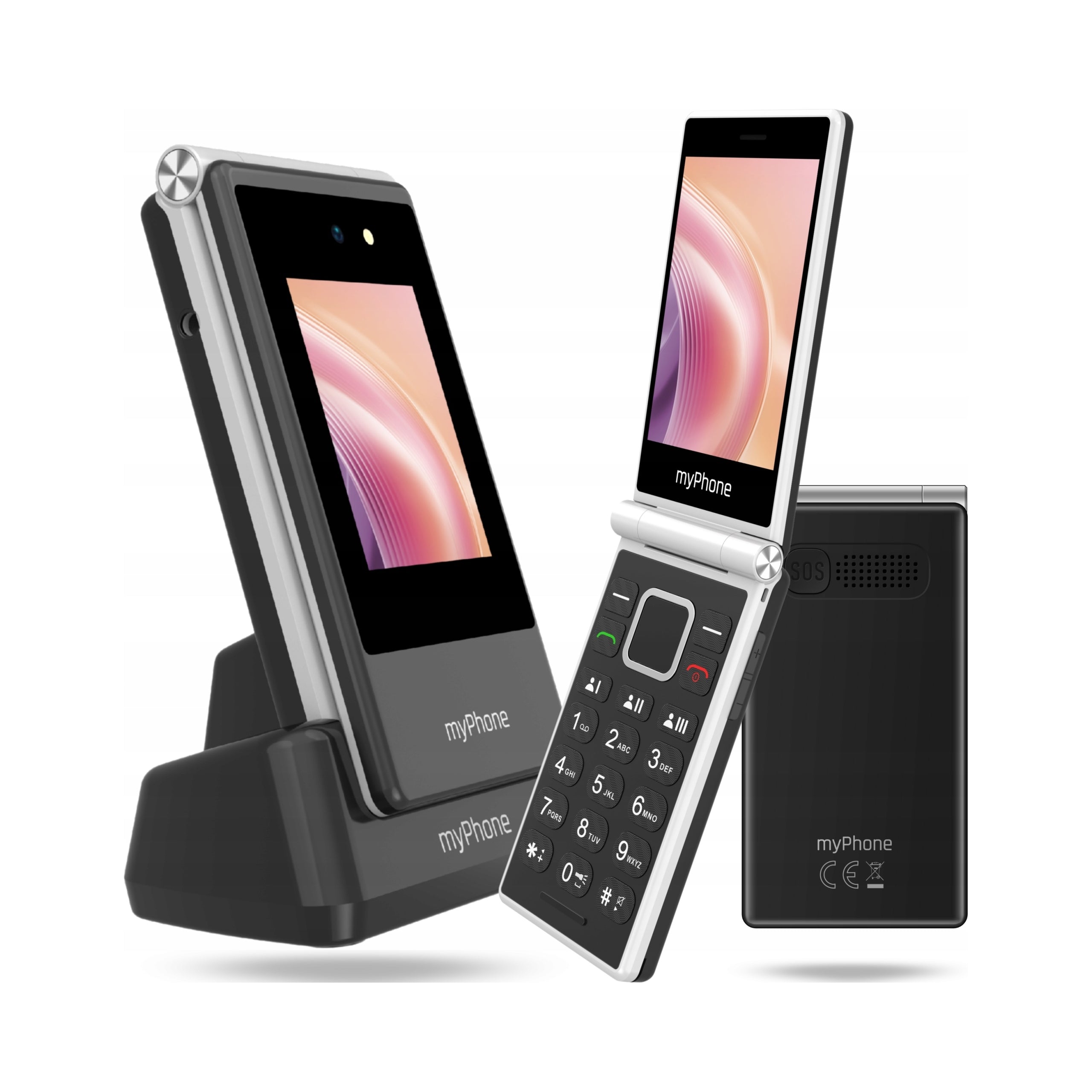 Mobile phone with flap myPhone Tango 2 LTE Dual Sim Bluetooth SOS