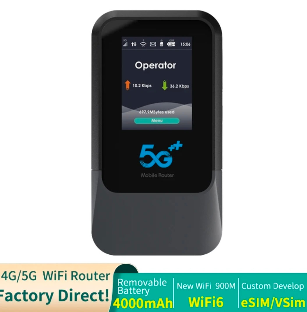 Mobile route M52 5G with eSIM and Nano SIM WiFi 6