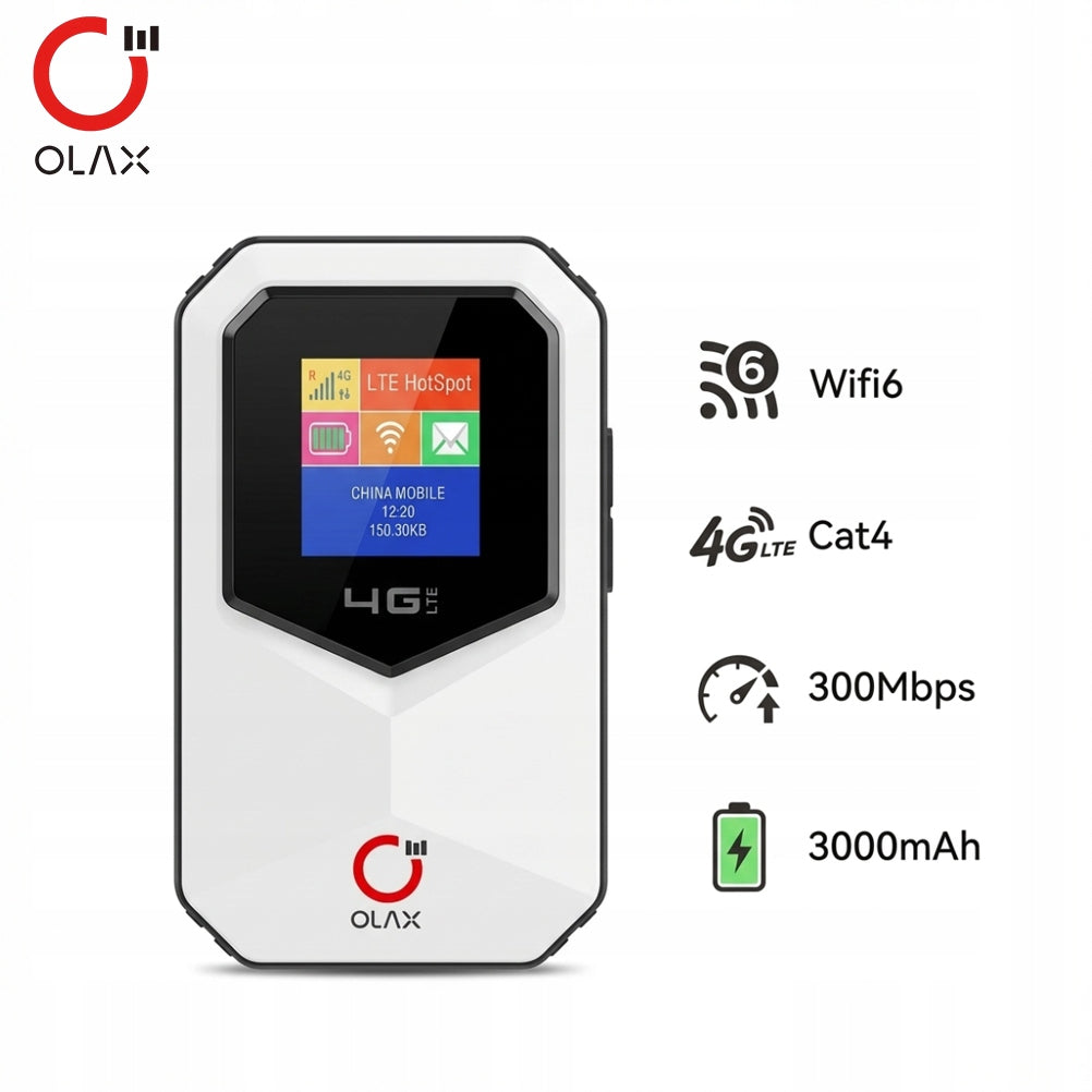 Mobile router OLAX MT85 4G LTE 3000 mAh nano SIM Packaging status original