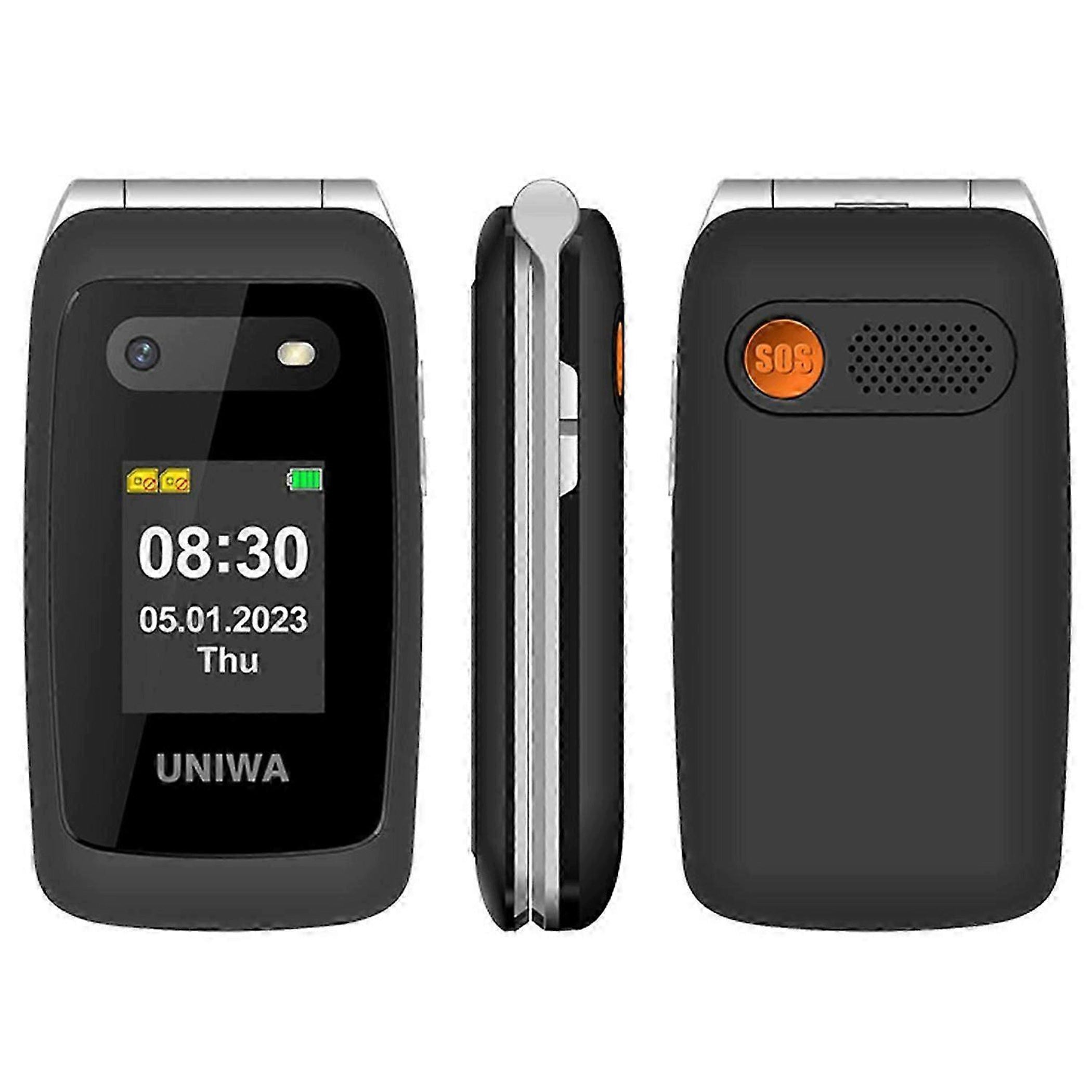 Mobile senior phone Uniwa V202T 48 MB / 128 MB 4G (LTE) black