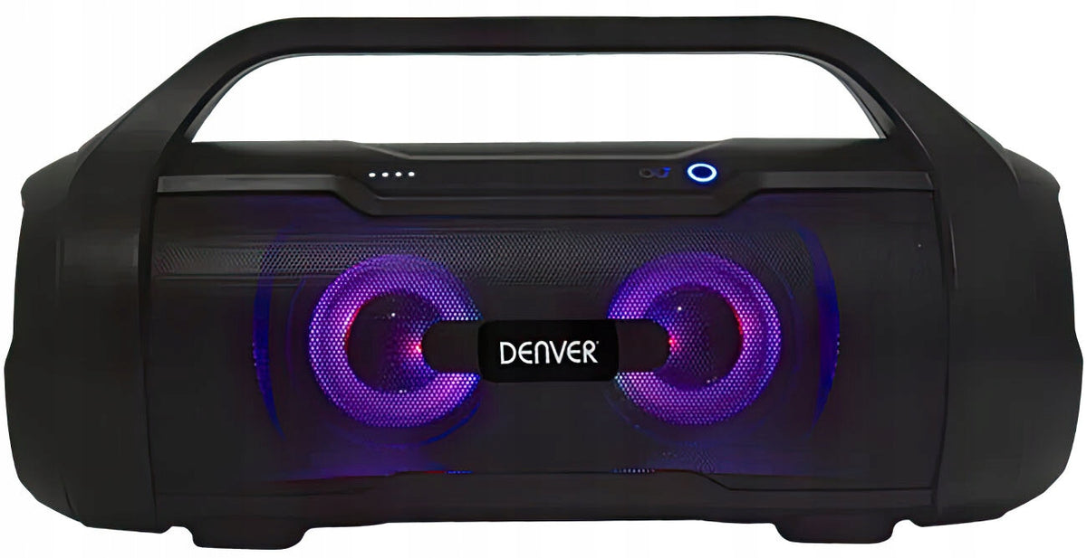 Mobile speaker DENVER BTG-615 19W BT AUX USB SD Black Power supply rechargeable battery