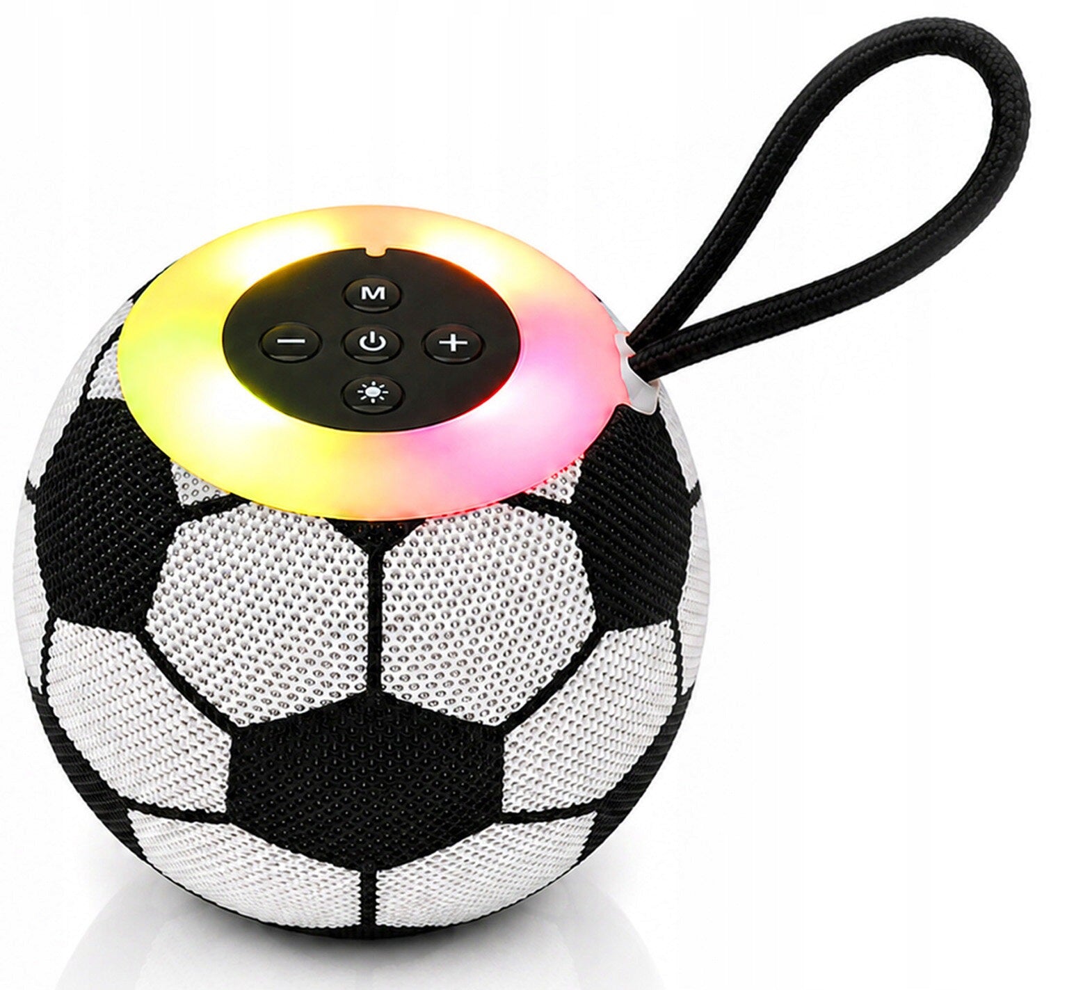 Mobile speaker MUSICMATE SB30-B FootballBeat Black and white Model MM-SB40-B