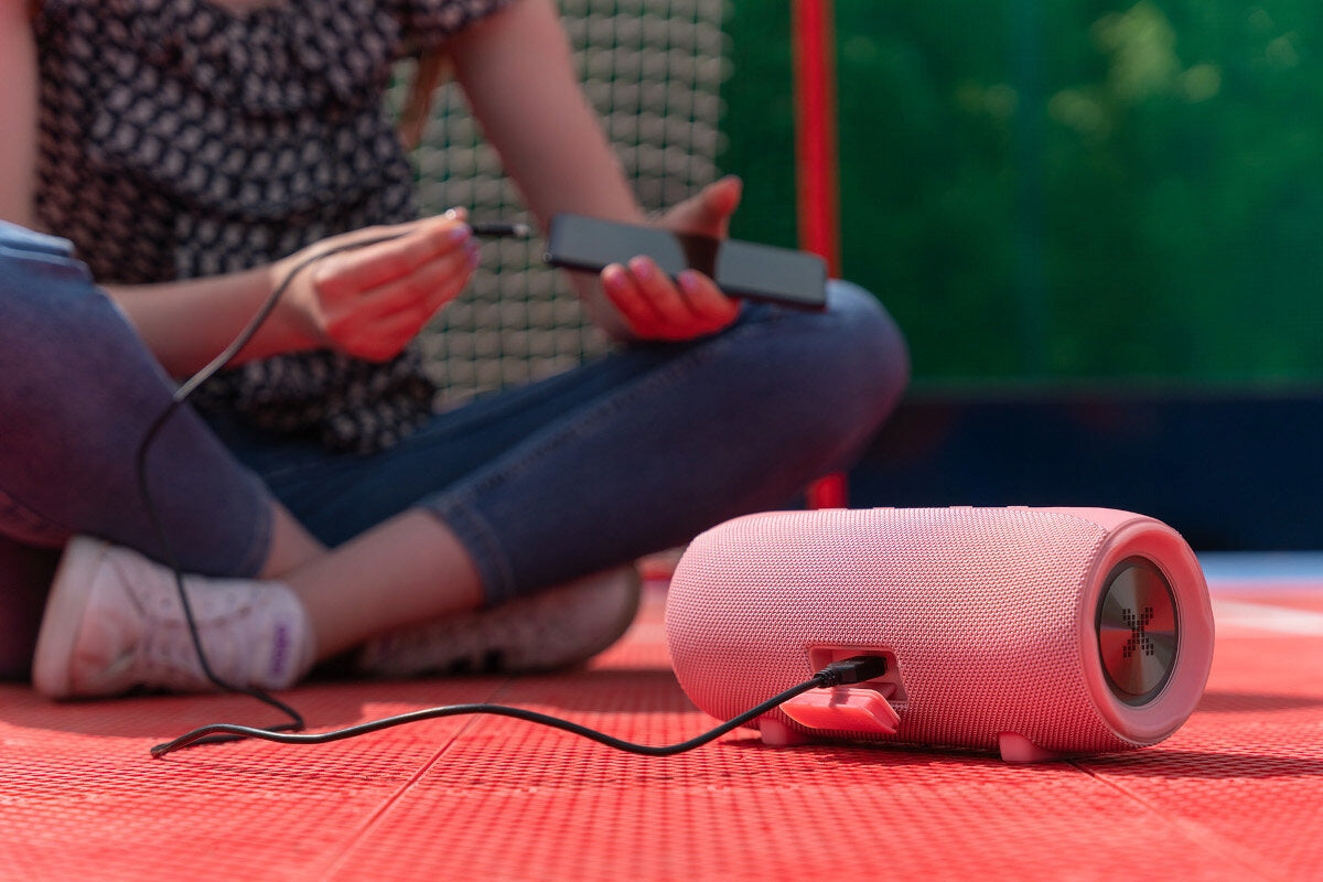 Mobile speaker XMUSIC BTS850P Pink Batteries included yes