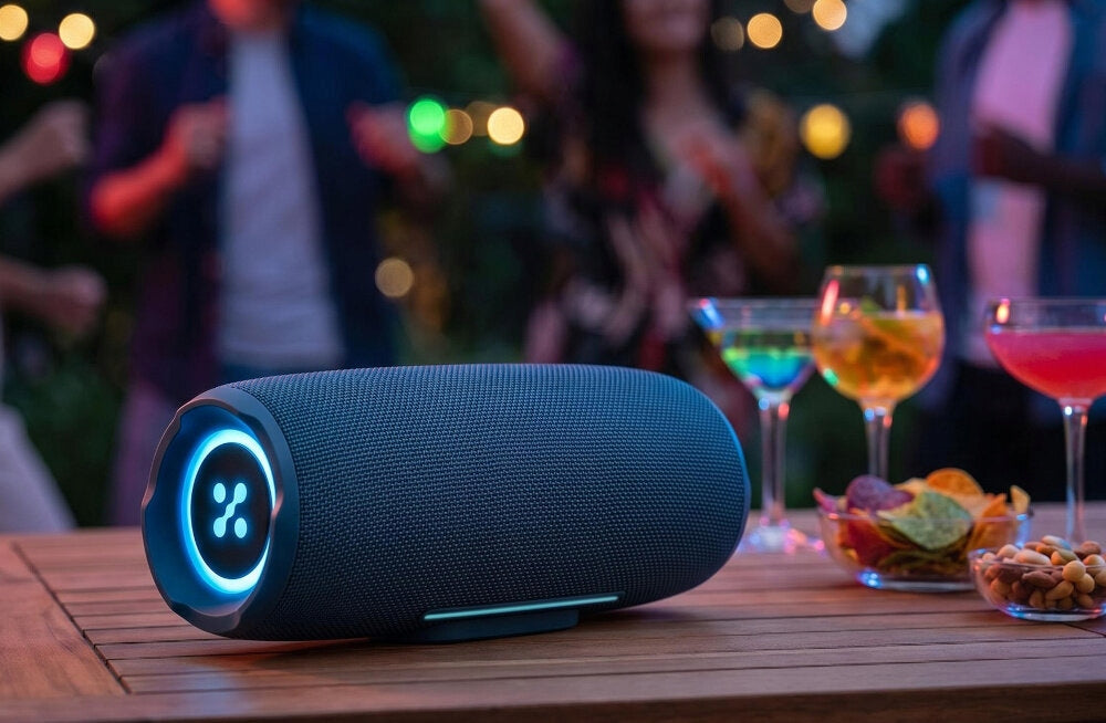 Mobile speaker XMUSIC BTS860 FM Radio Blue Brand xMusic