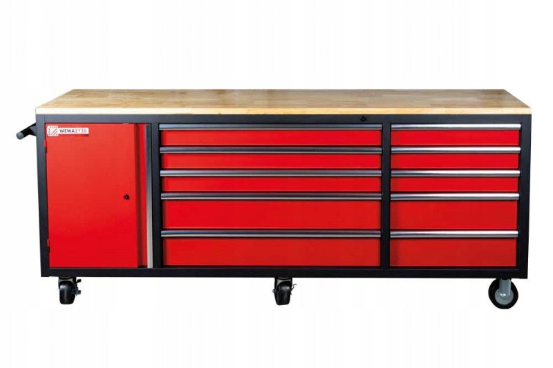 Mobile workbench assembly tool board workshop cabinet Product width 221 cm
