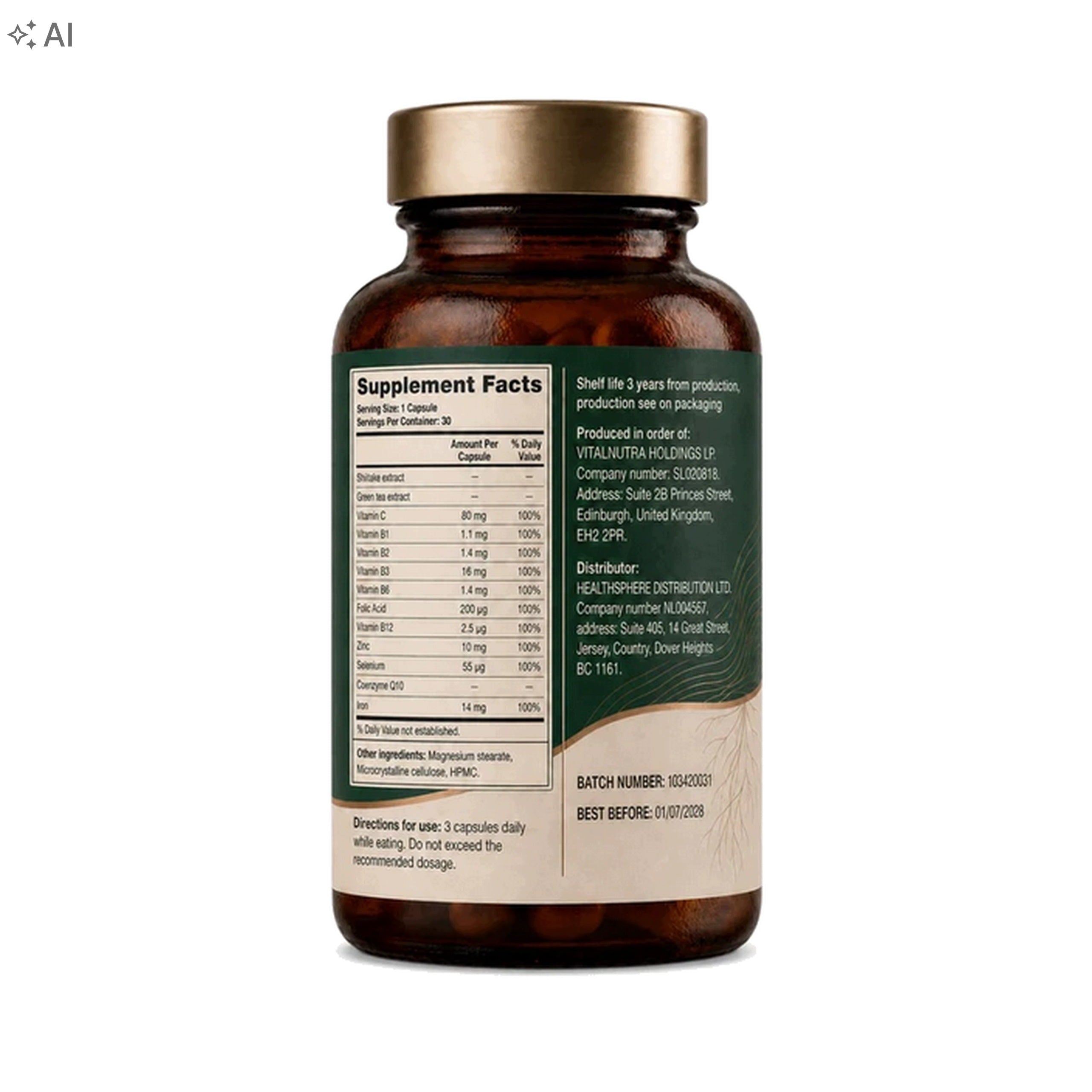 MobilityX – Daily Mobility & Nutritional Wellness Support – 30 Capsules Brand no brand