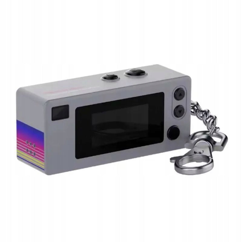 Mobilly Mini Keychain with Retro Camera, Grey Brand no brand
