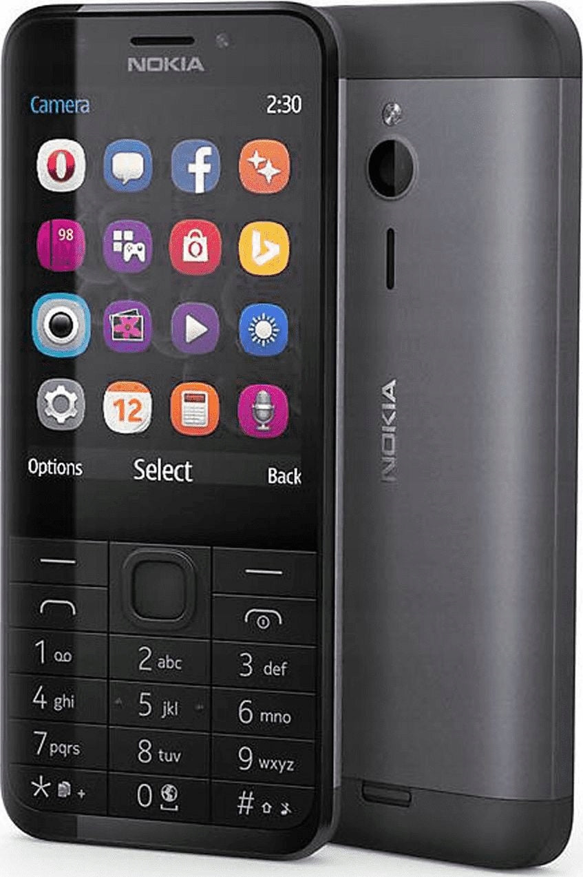 Mobilní telefon Nokia 230 16 MB / 16 MB 2G černý Built-in memory 16 MB
