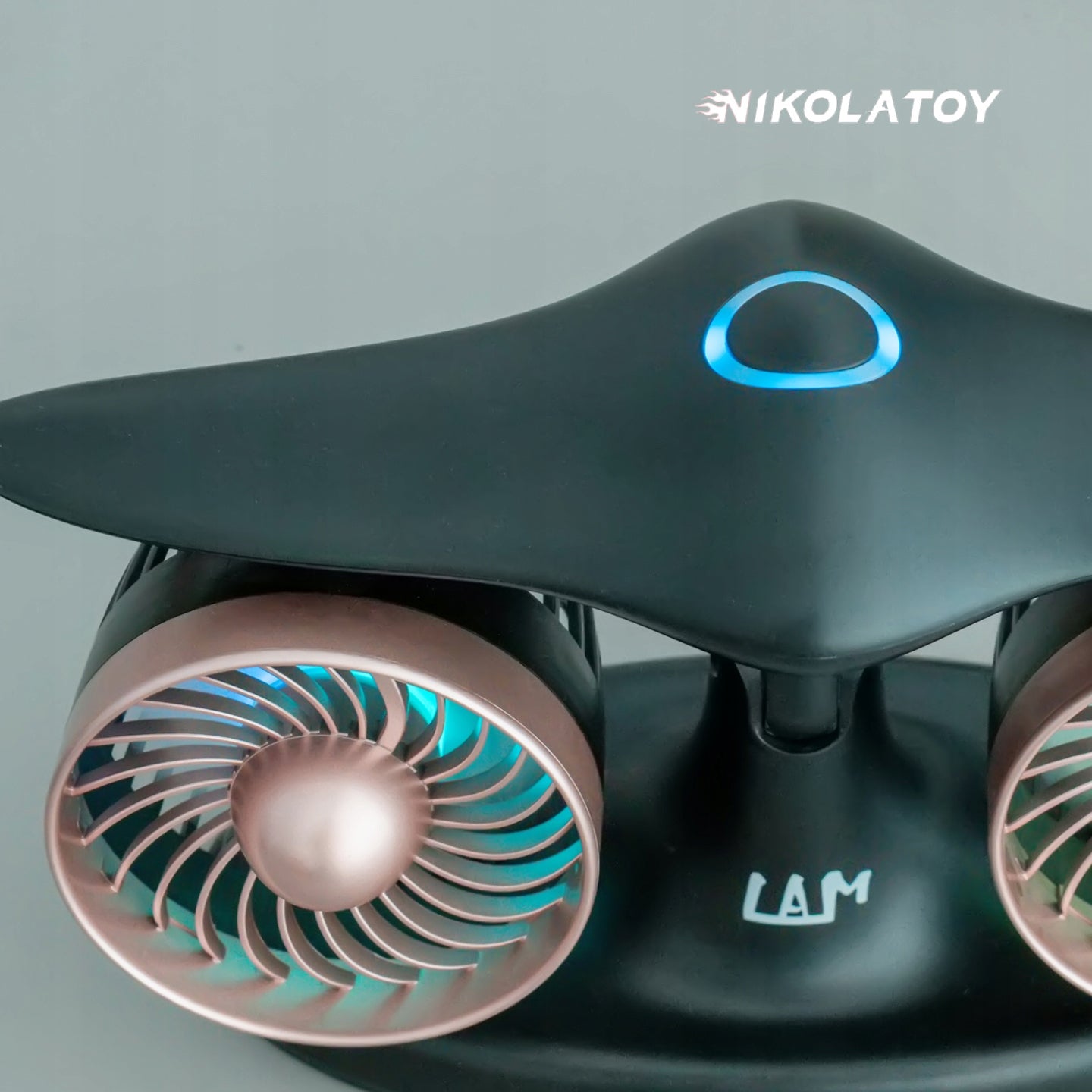 Model Turbine from Airplane Desk Fan, Backlit LED NikolaToy Model NK-2565