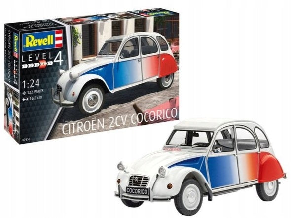 Konstruktorius Revell - Citroen 2 CV Cocorico, 1/24, 07653, 12 m.+