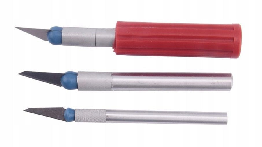 Modeling scalpels set of knives for precision work 16 elements Brand BazarPL