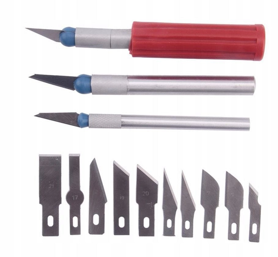 Modeling scalpels set of knives for precision work 16 elements