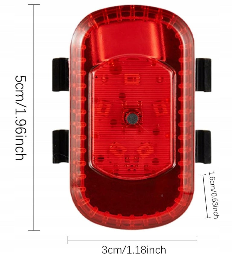 Modern Bicycle Lamp Rear USB Bike Light for Luggage Rack LED Lamp Color red