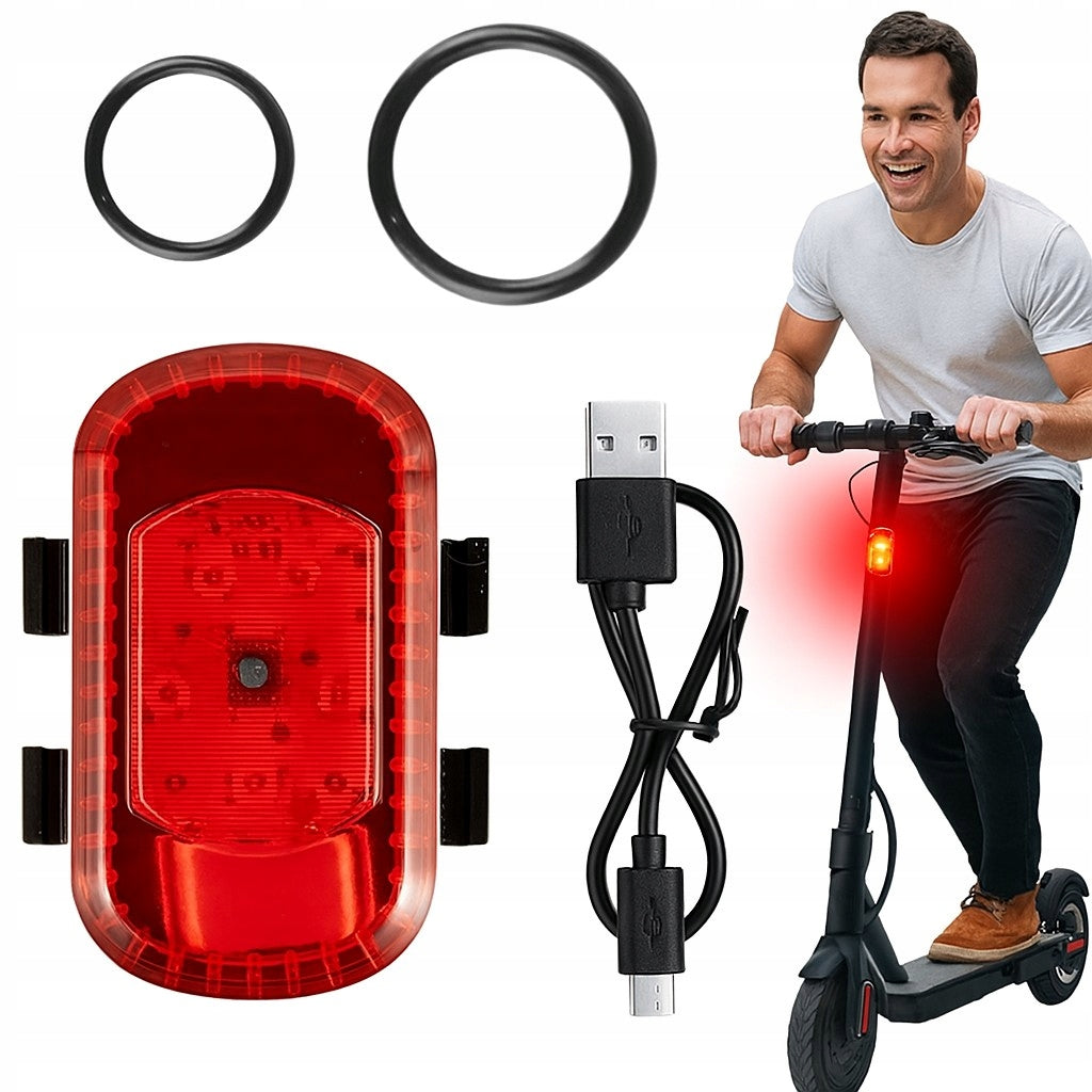 Modern Bicycle Lamp Rear USB Bike Light for Luggage Rack LED Lamp