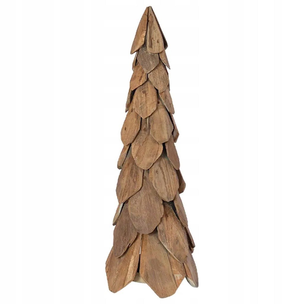 Modern Christmas tree made of solid teak wood 80 cm
