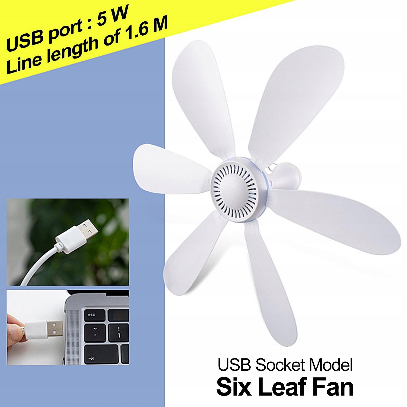 Modern Mini USB Ceiling Fan Hanging Quiet Brand no brand