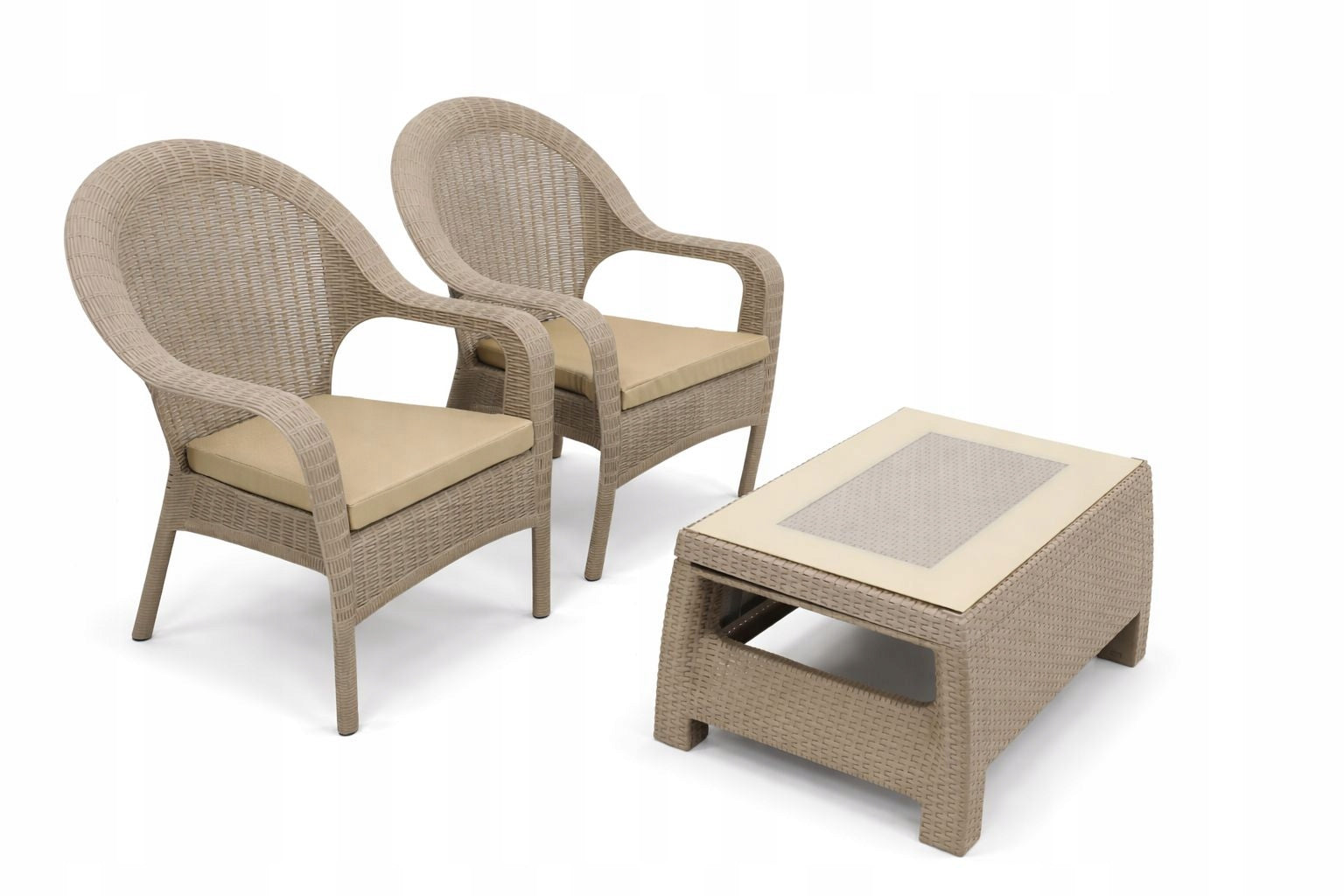 Modern Set Garden Armchairs+Coffee Table AURA Number of items in the set 3