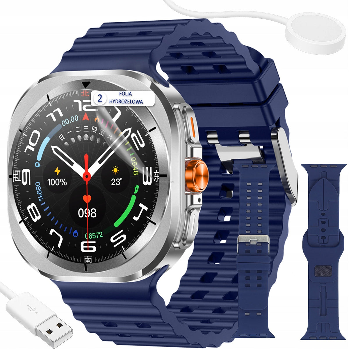Modern Smartwatch Compass, Pressure, Calories, AMOLED, 100 Modes Sport