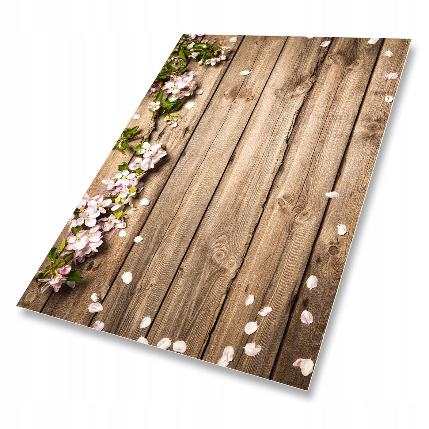 Modern Vinyl Rug Board Flowers to Size