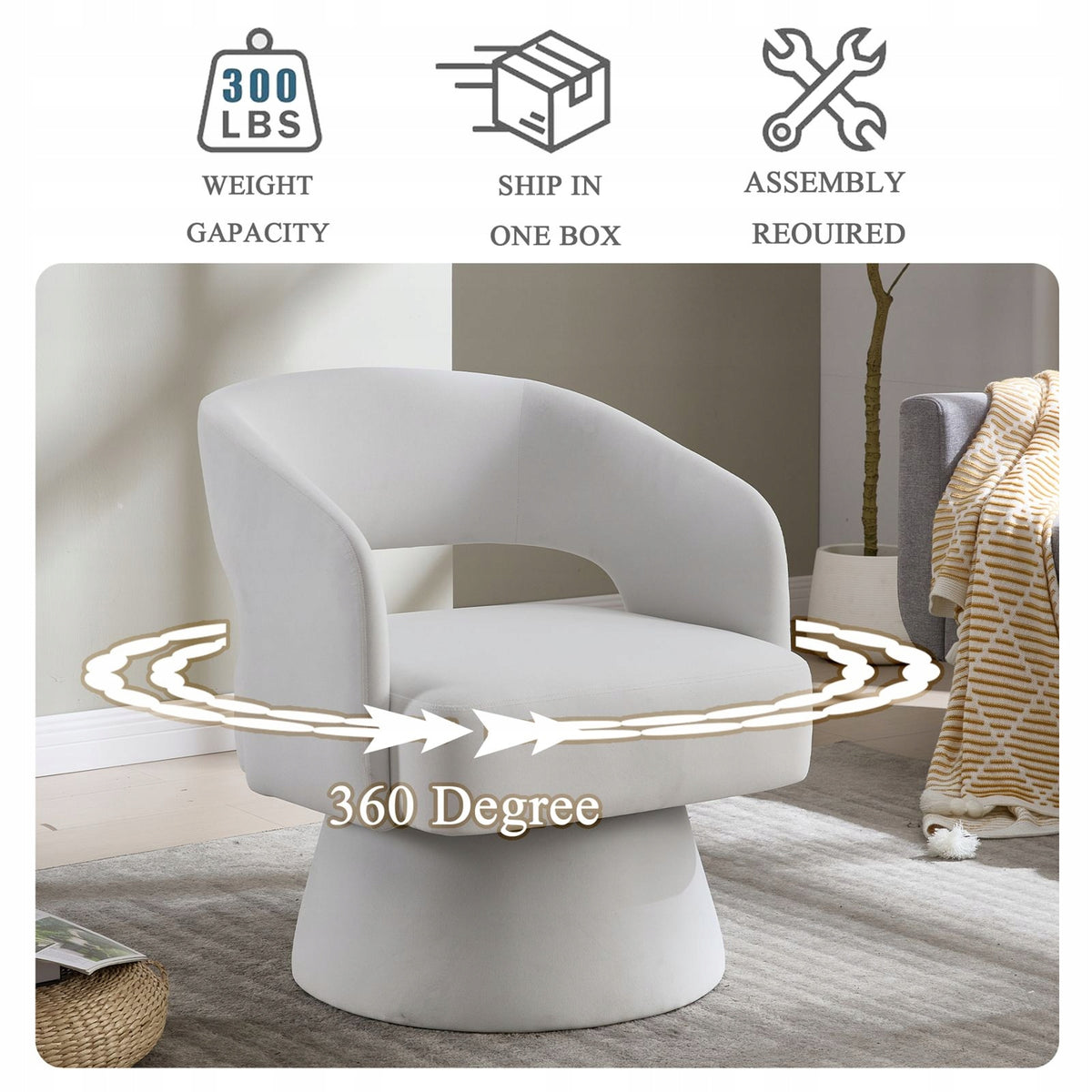 Modern and comfortable velvet armchair with round legs and open backrest Furniture depth 75.1 cm