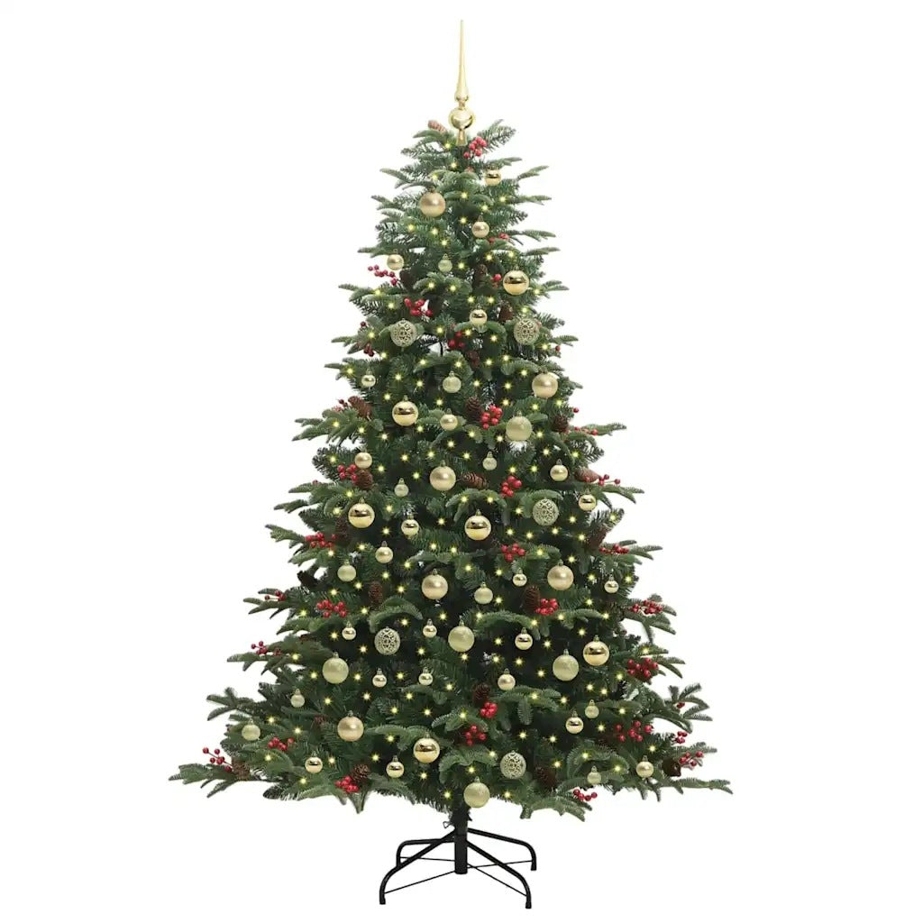 Modern artificial Christmas tree with LED strips, 180 cm, green Height 161 - 180 cm