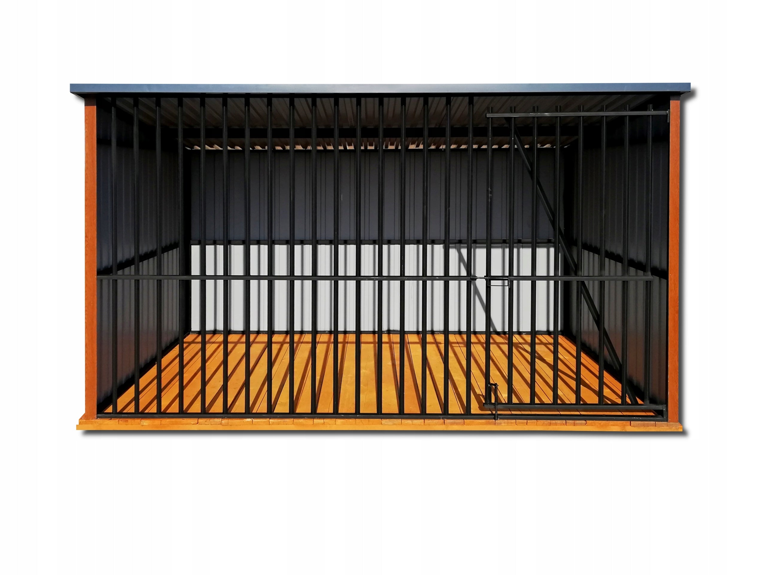 Modern dog playpen made of wood-like sheet 3x2m, playpen with floor Manufacturer code 1KDP 3x2 + drewnopodobny